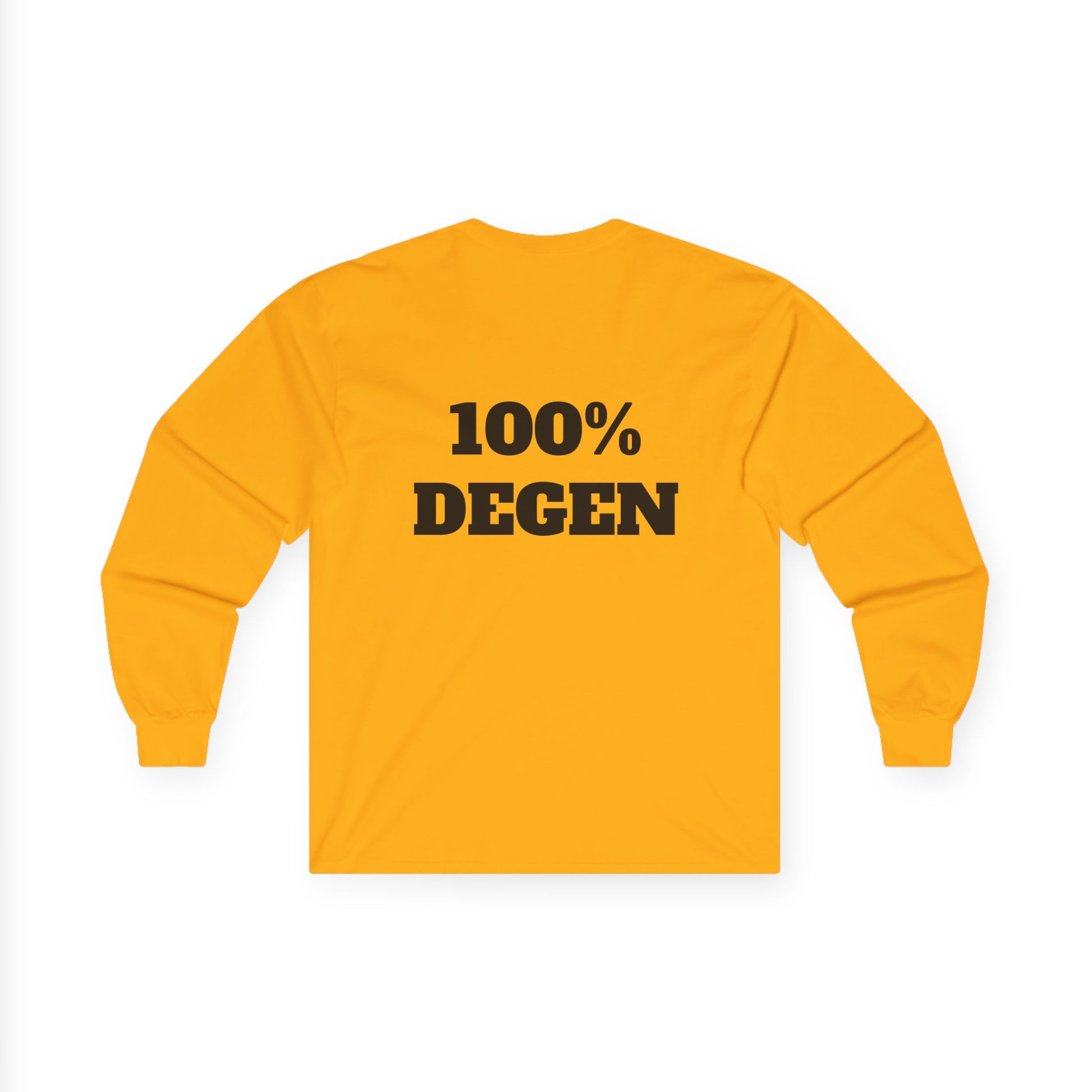 The Sin City Scoopers Classic '100% DEGEN' Long Sleeve Tee Shirt