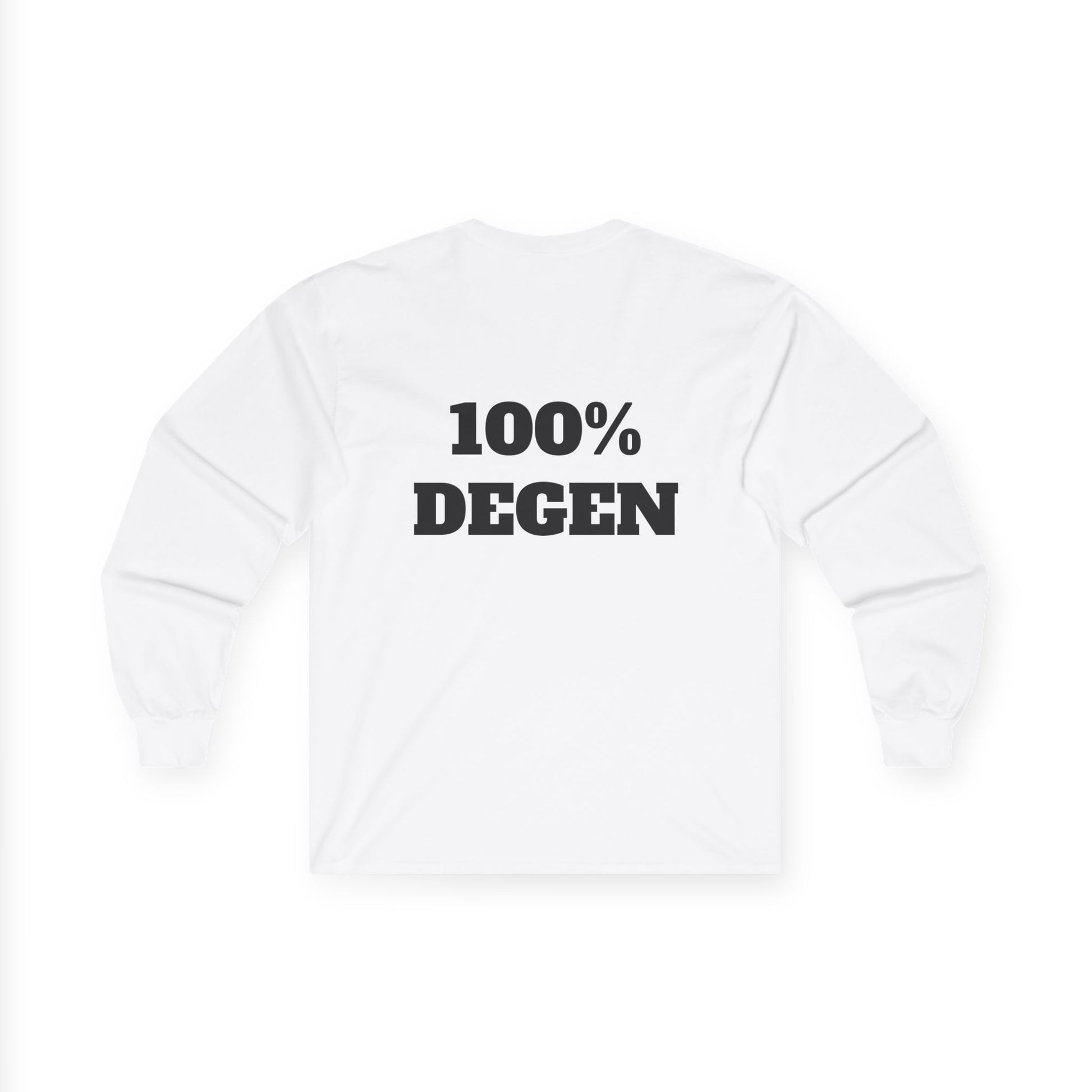 The Sin City Scoopers Classic '100% DEGEN' Long Sleeve Tee Shirt