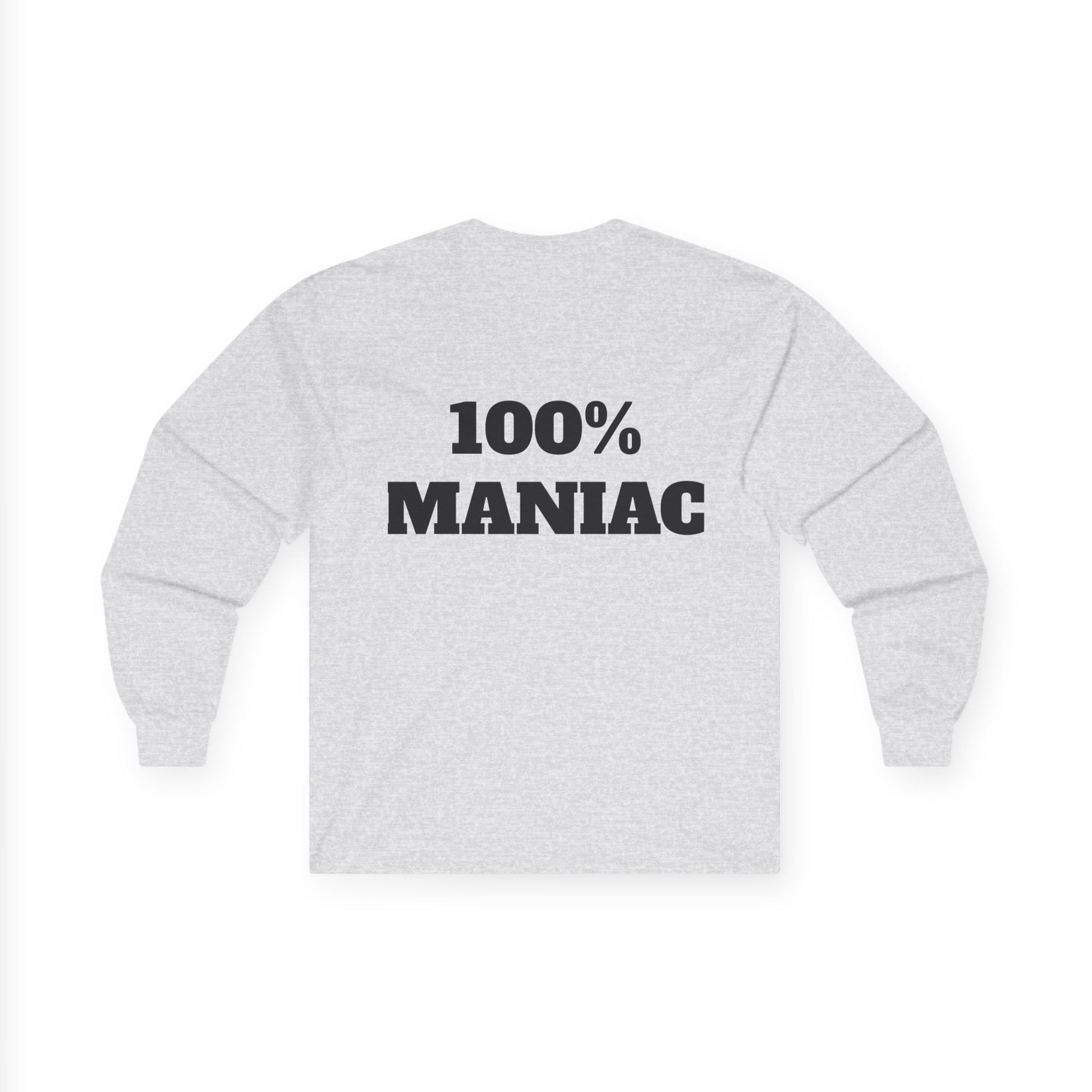 The Sin City Scoopers Classic '100% MANIAC' Long Sleeve Tee Shirt