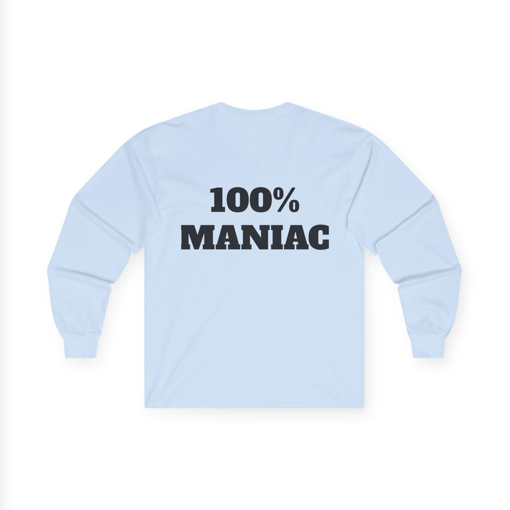 The Sin City Scoopers Classic '100% MANIAC' Long Sleeve Tee Shirt