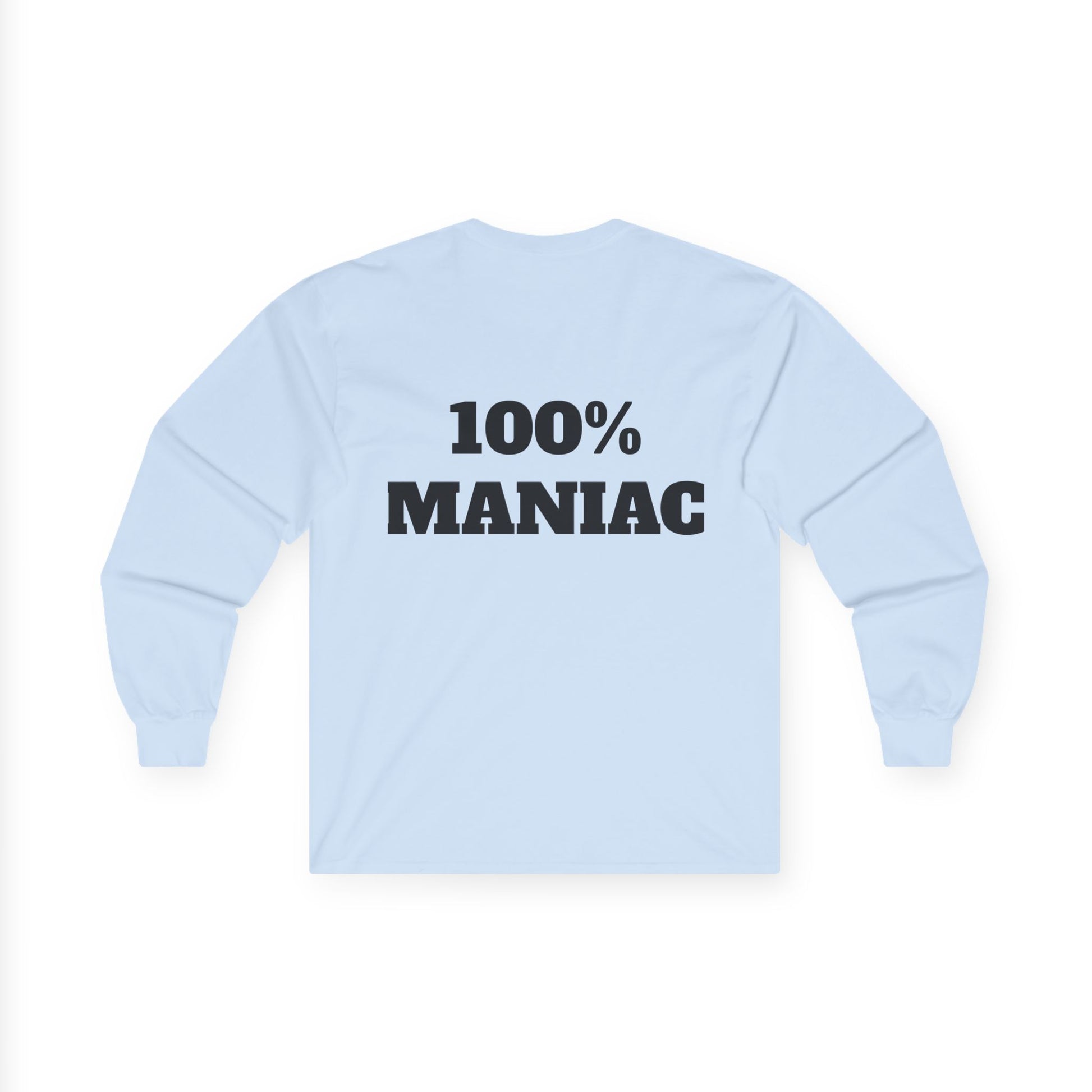 The Sin City Scoopers Classic '100% MANIAC' Long Sleeve Tee Shirt