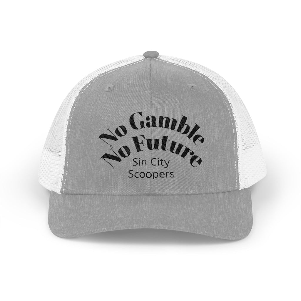 The Sin City Scoopers 'No Gamble No Future' Style Hat for Poker Players & Gamblers
