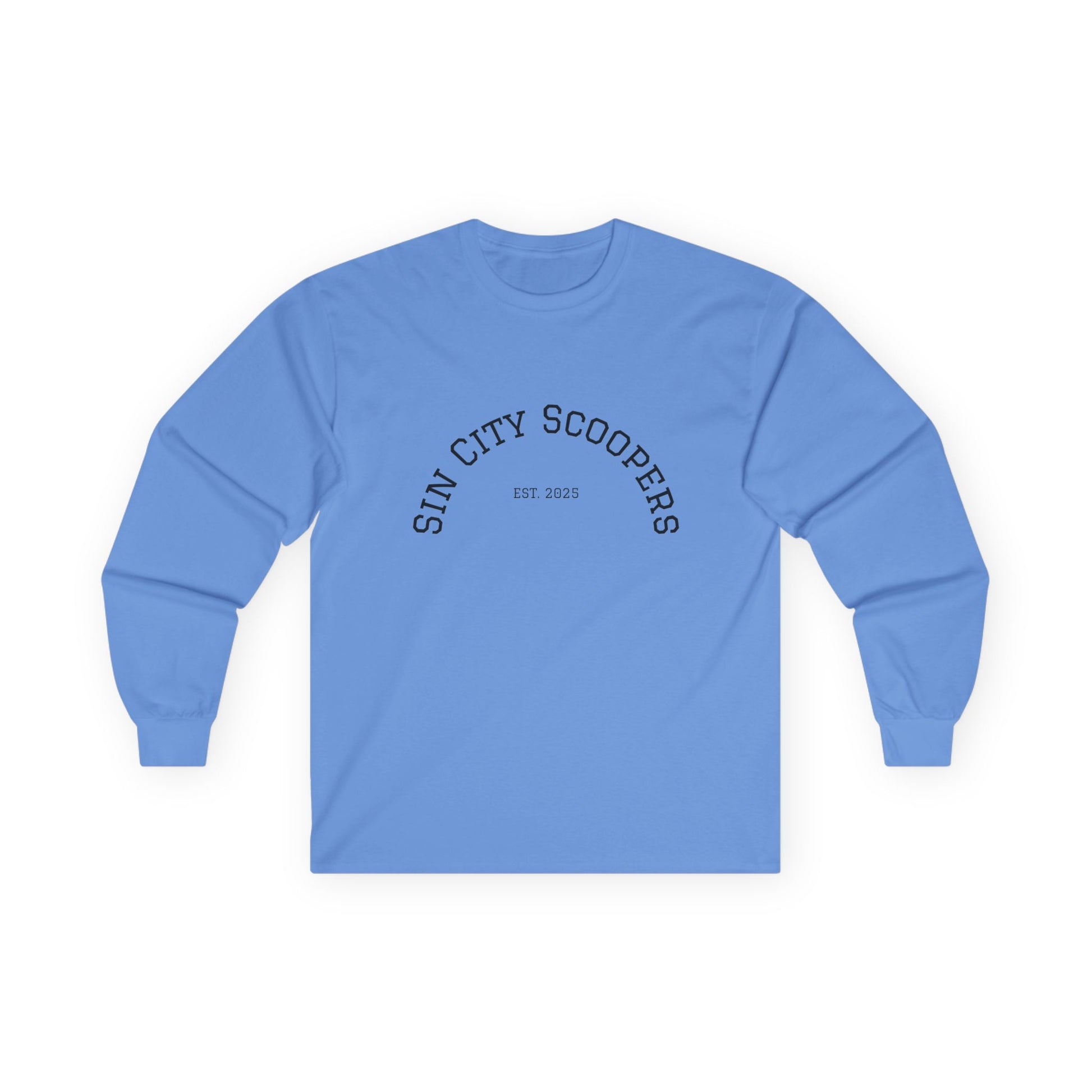 The Sin City Scoopers Classic '100% DEGEN' Long Sleeve Tee Shirt
