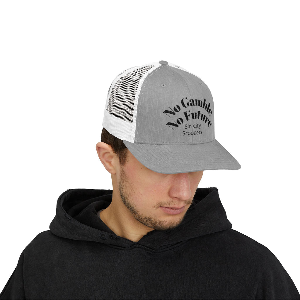 The Sin City Scoopers 'No Gamble No Future' Style Hat for Poker Players & Gamblers