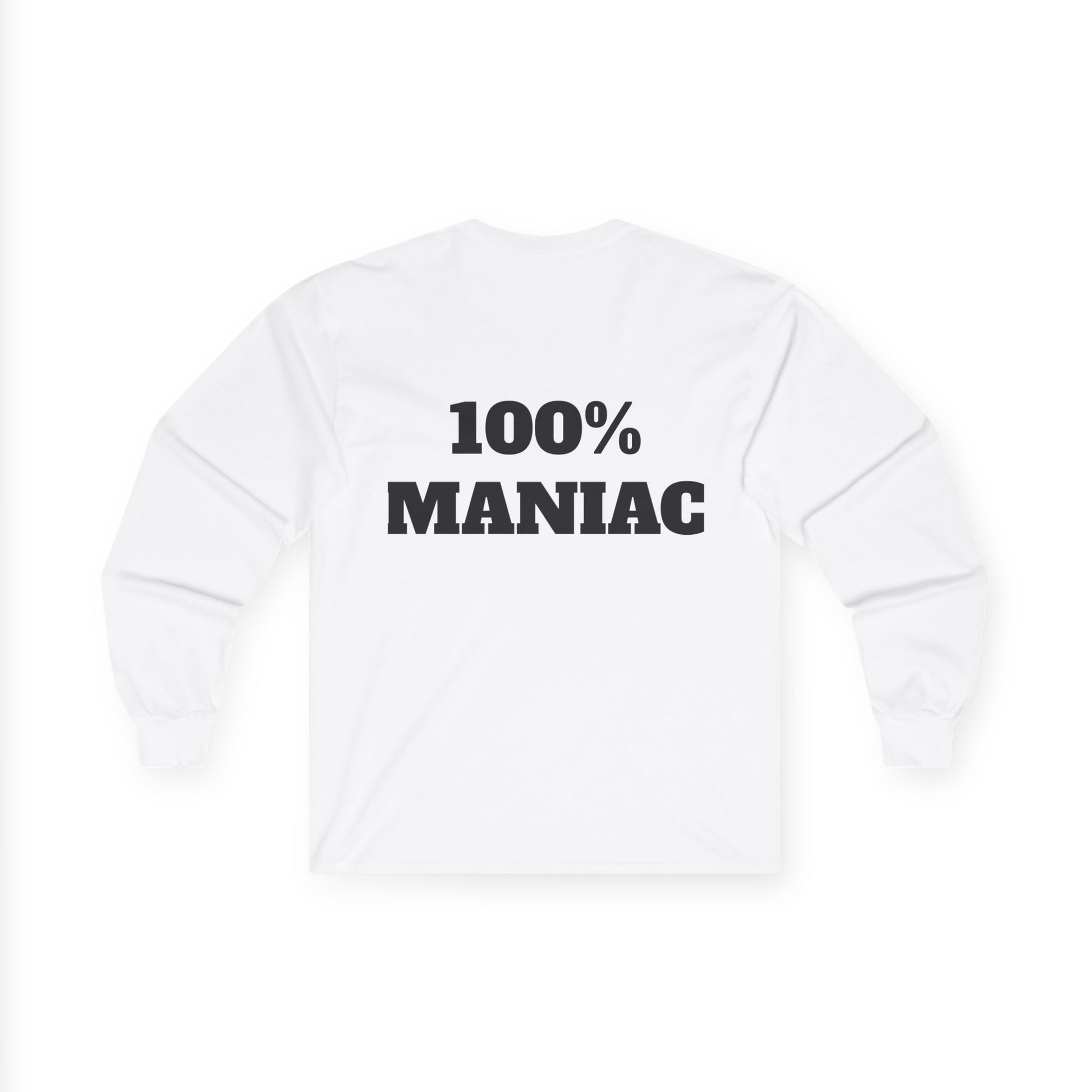 The Sin City Scoopers Classic '100% MANIAC' Long Sleeve Tee Shirt