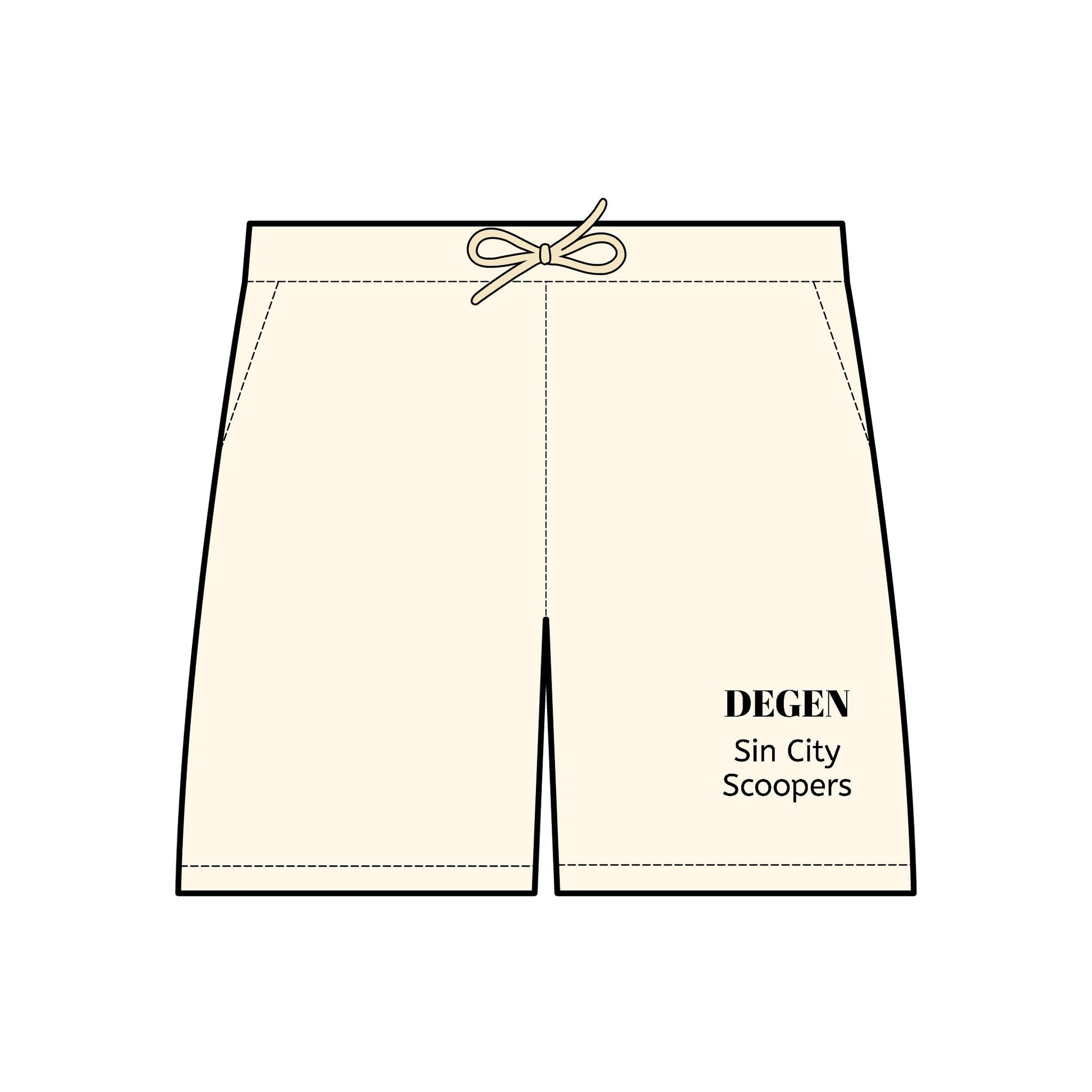 The Sin City Scoopers Unisex Lightweight Fleece Sweat Shorts - DEGEN Style