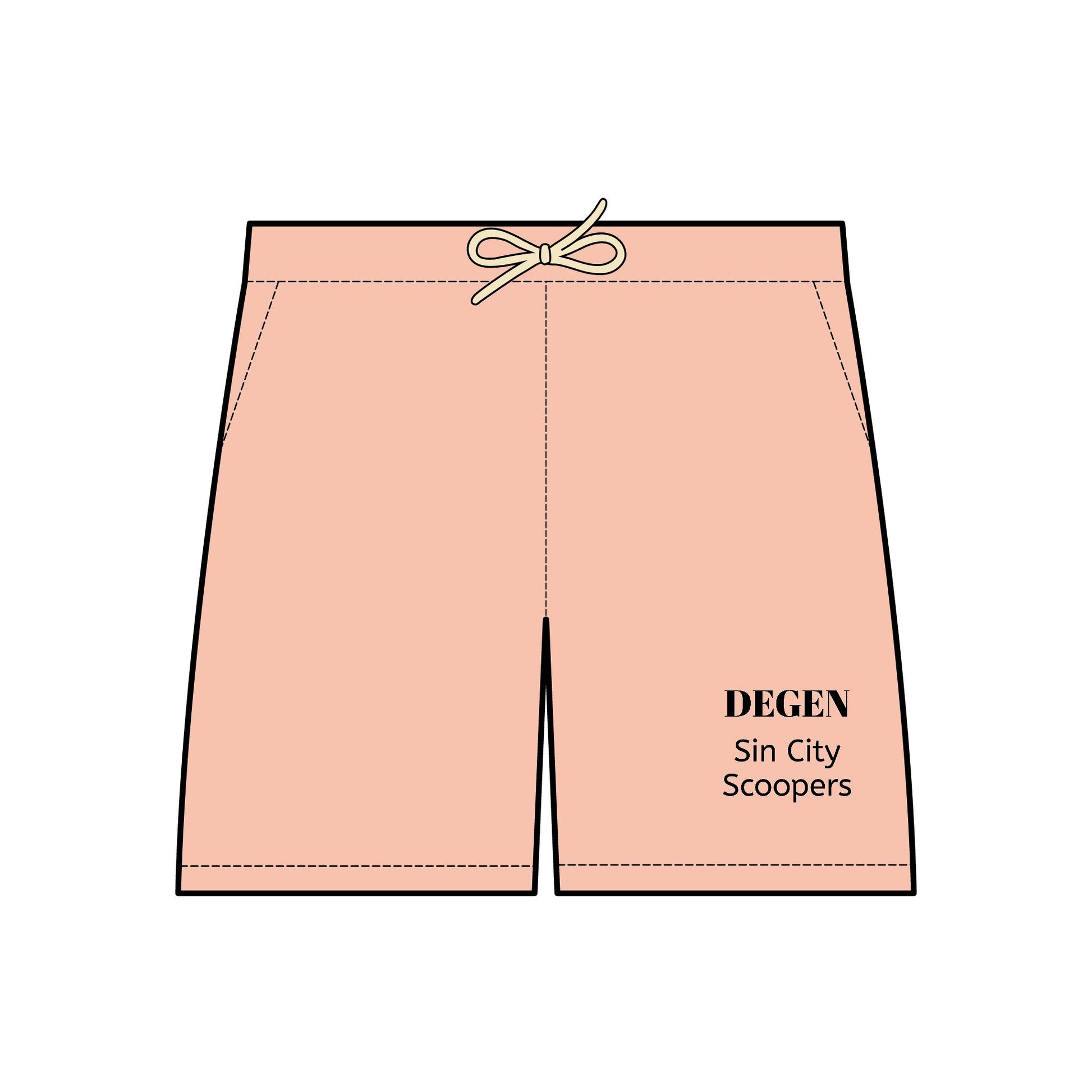 The Sin City Scoopers Unisex Lightweight Fleece Sweat Shorts - DEGEN Style