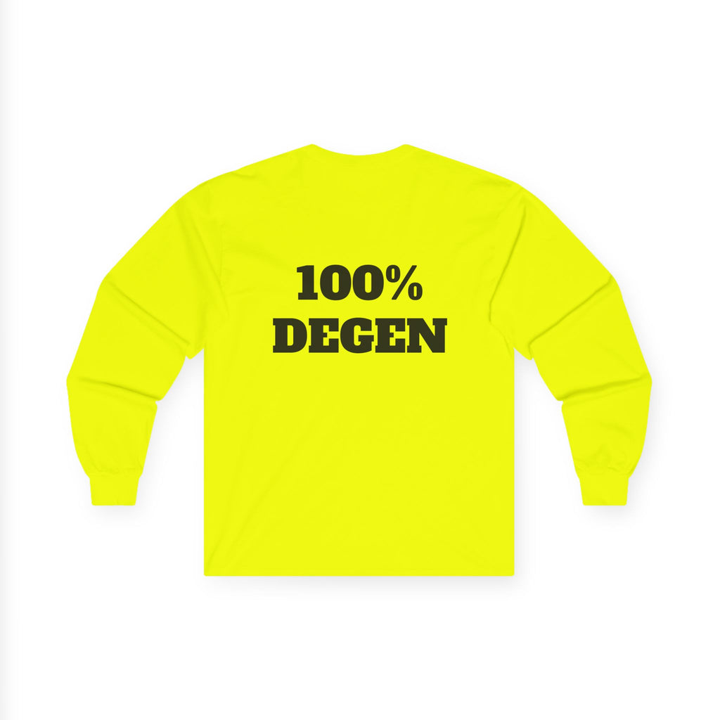 The Sin City Scoopers Classic '100% DEGEN' Long Sleeve Tee Shirt
