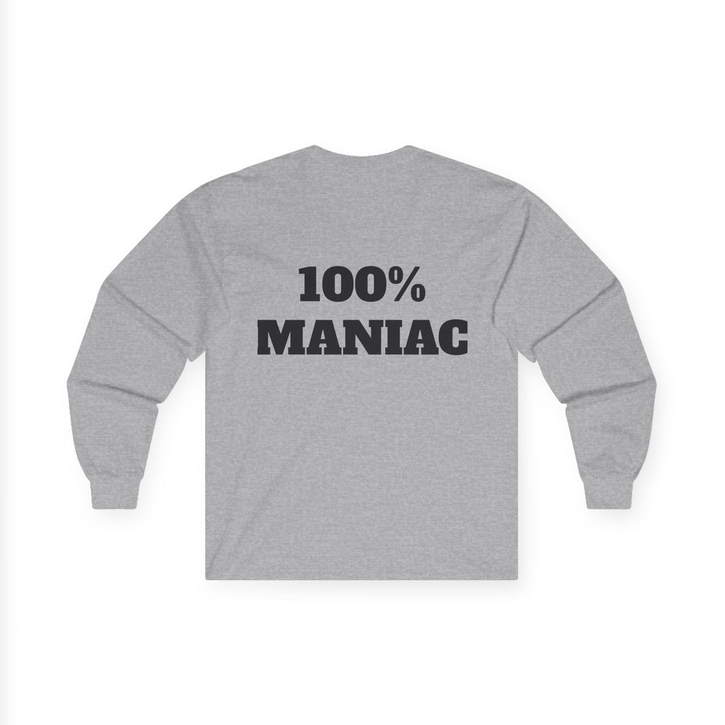The Sin City Scoopers Classic '100% MANIAC' Long Sleeve Tee Shirt