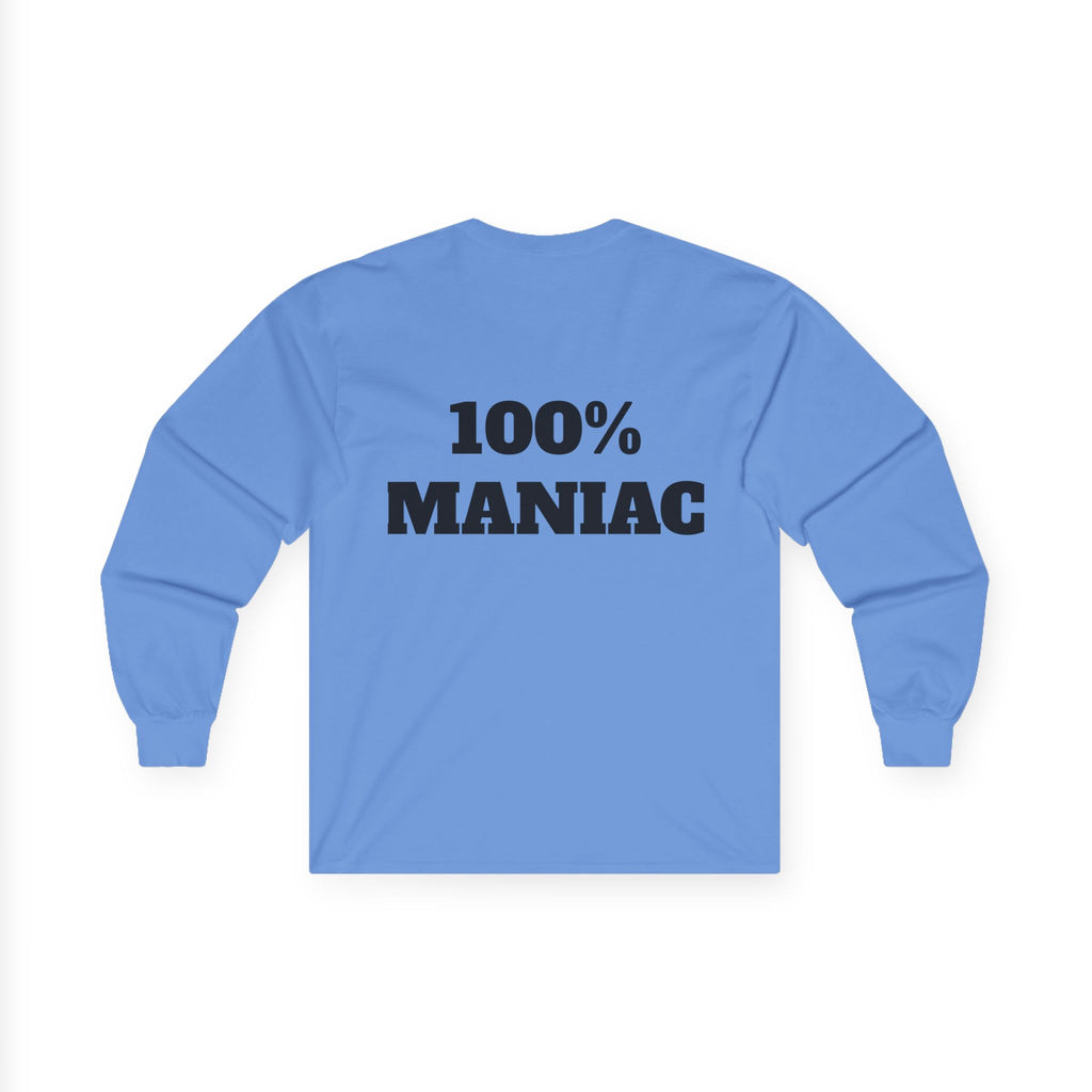 The Sin City Scoopers Classic '100% MANIAC' Long Sleeve Tee Shirt