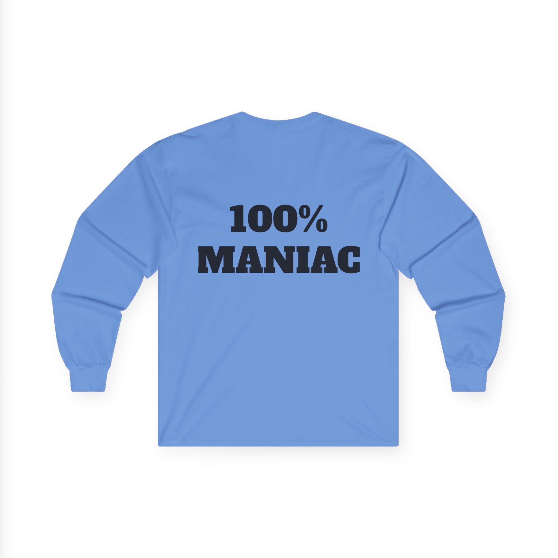 The Sin City Scoopers Classic '100% MANIAC' Long Sleeve Tee Shirt