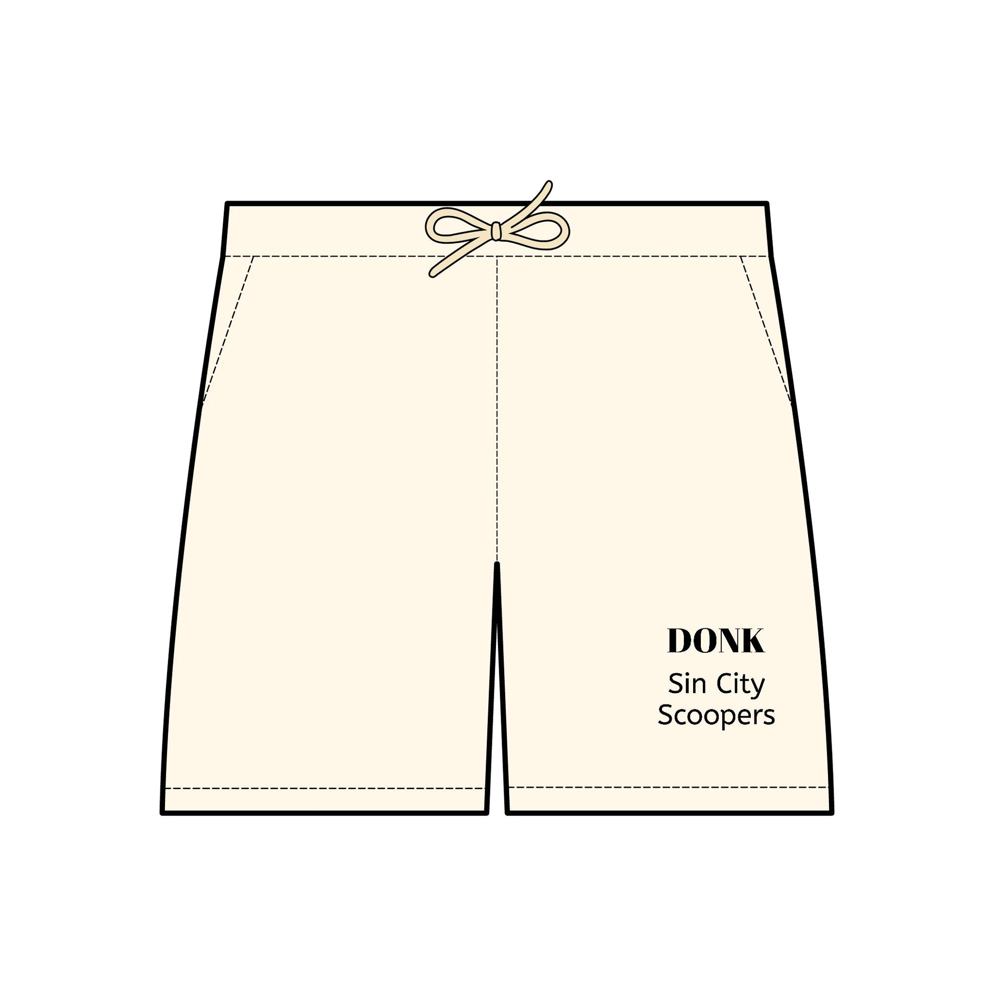 The Sin City Scoopers Unisex Lightweight Fleece Sweat Shorts - DONK Style