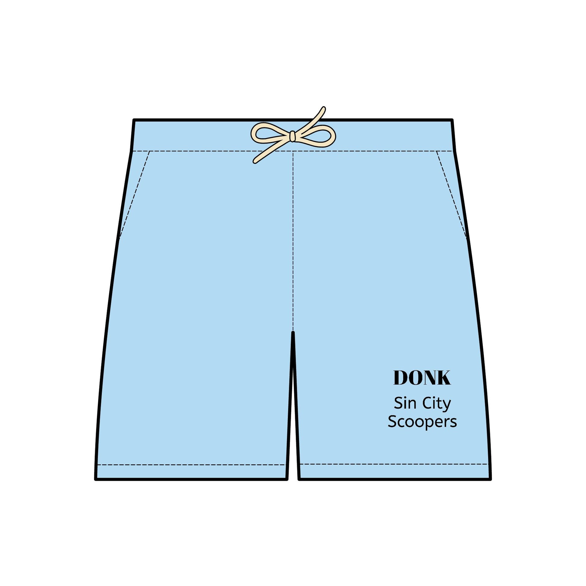 The Sin City Scoopers Unisex Lightweight Fleece Sweat Shorts - DONK Style