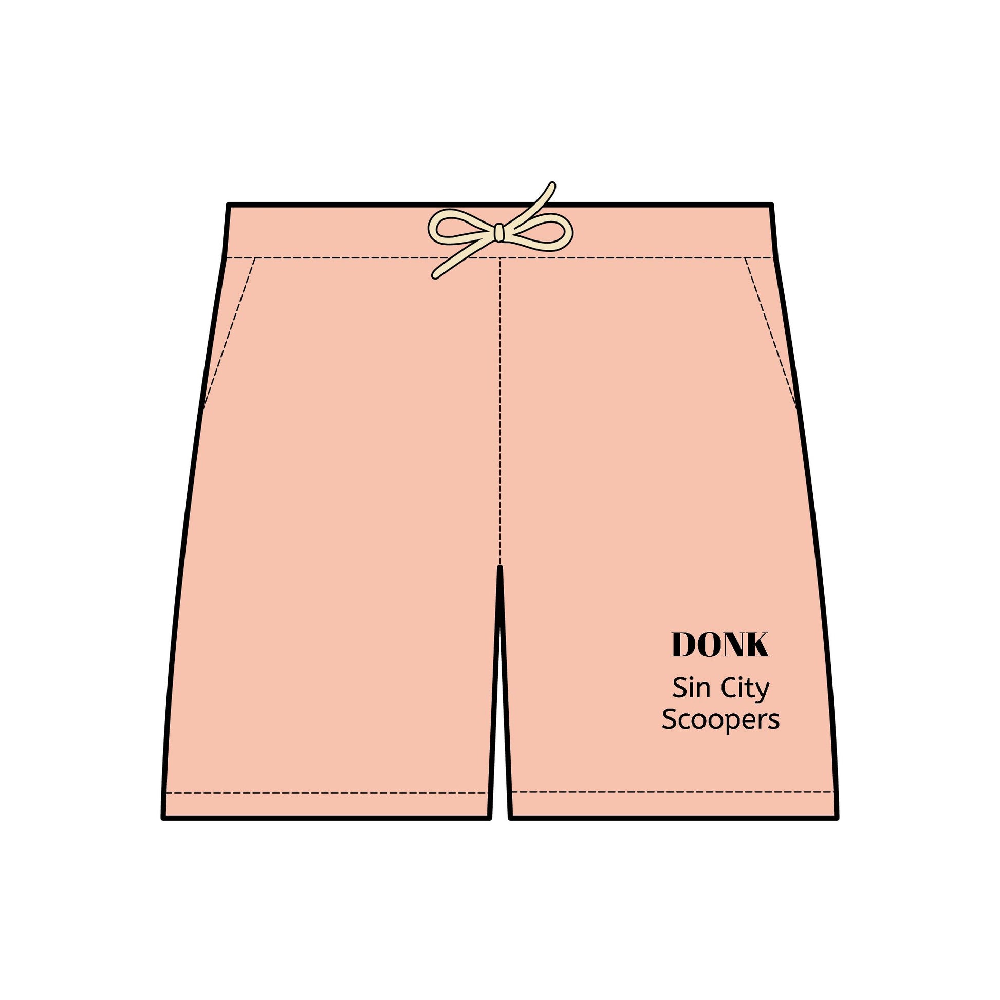 The Sin City Scoopers Unisex Lightweight Fleece Sweat Shorts - DONK Style