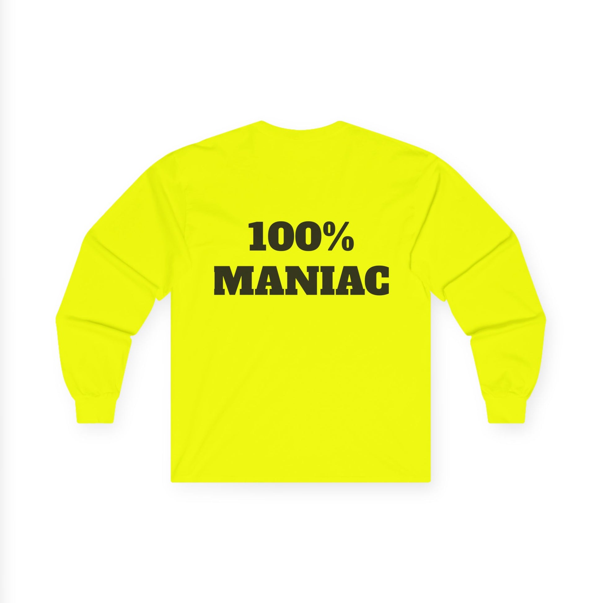 The Sin City Scoopers Classic '100% MANIAC' Long Sleeve Tee Shirt