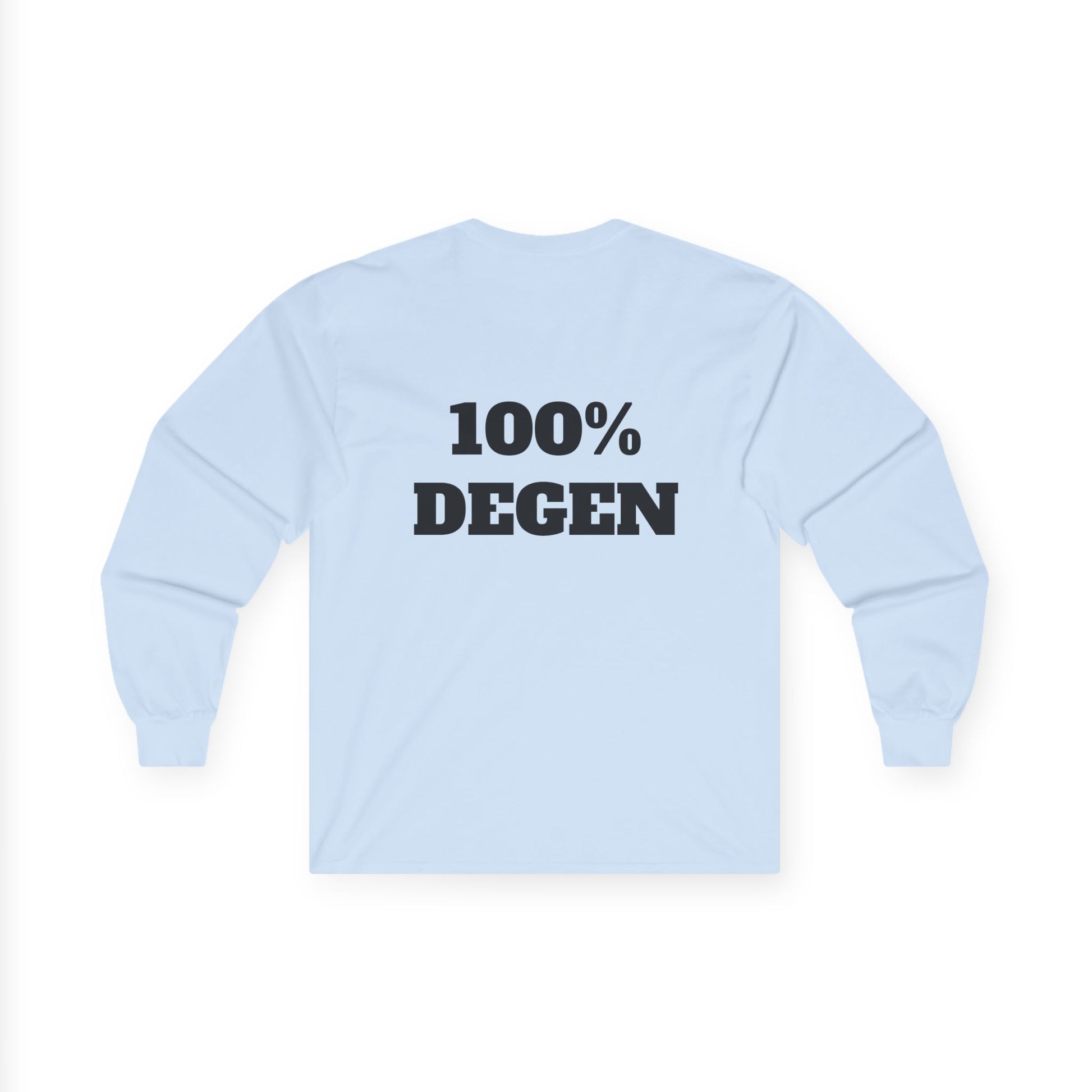 The Sin City Scoopers Classic '100% DEGEN' Long Sleeve Tee Shirt