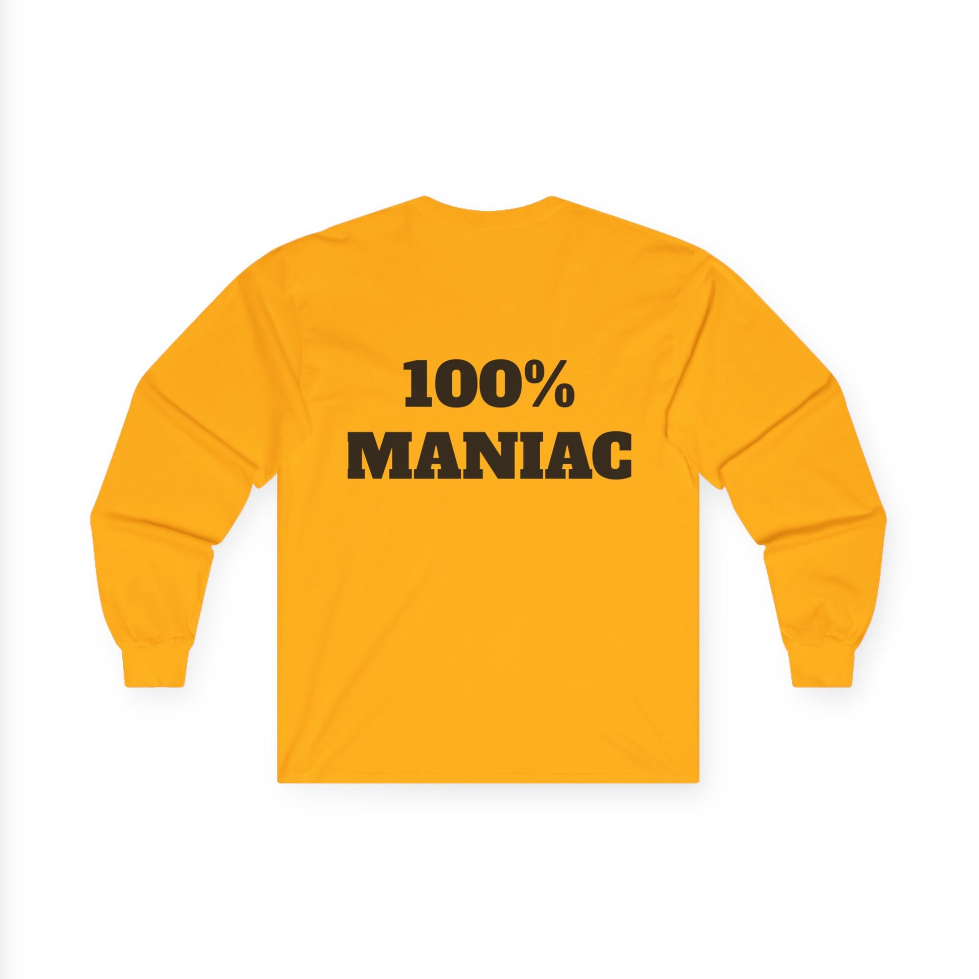 The Sin City Scoopers Classic '100% MANIAC' Long Sleeve Tee Shirt