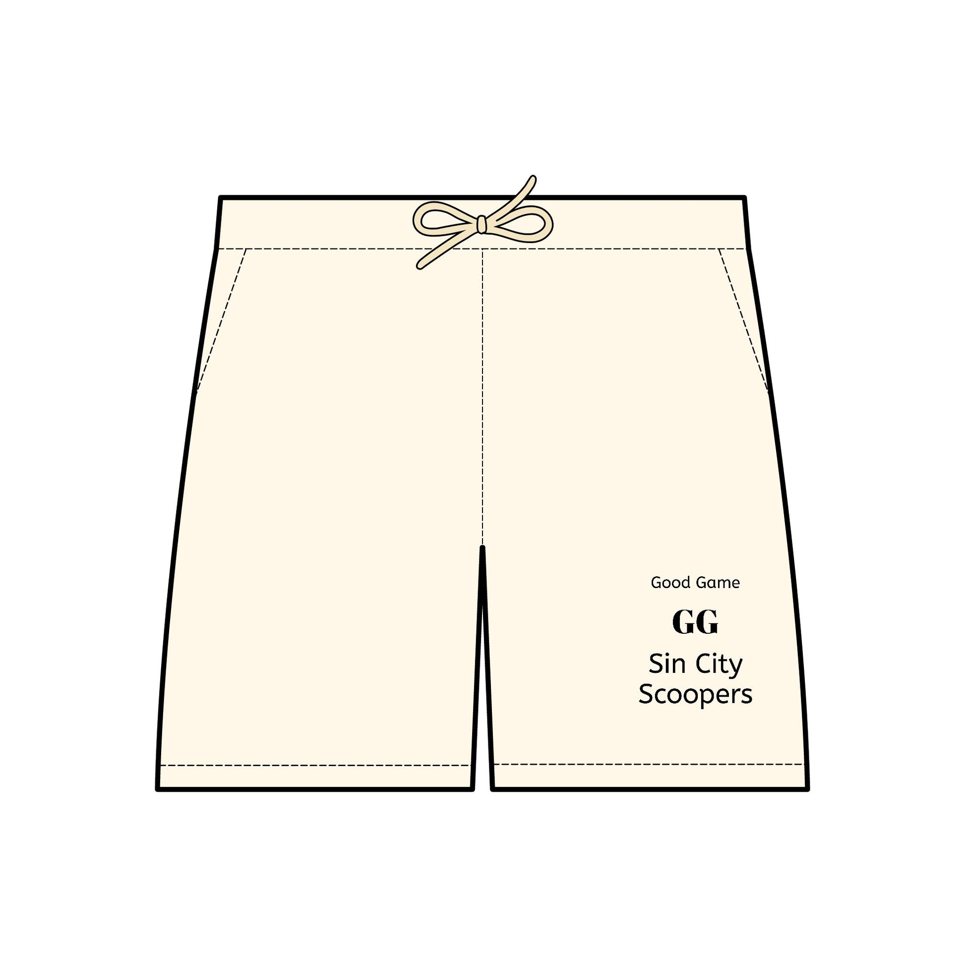 The Sin City Scoopers Unisex Lightweight Fleece Sweat Shorts - GG Good Game Style