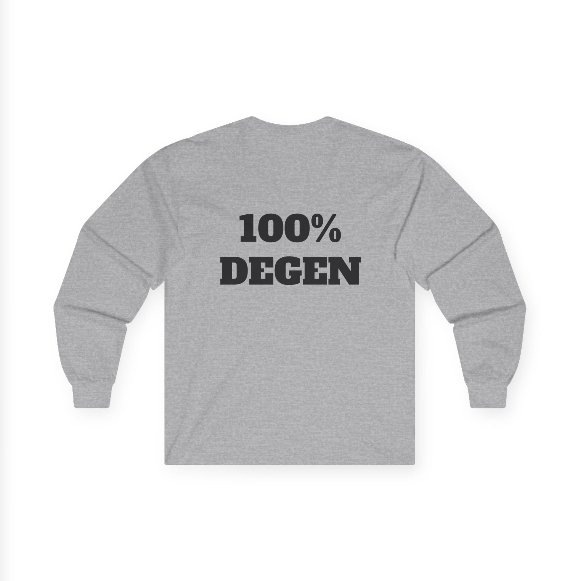 The Sin City Scoopers Classic '100% DEGEN' Long Sleeve Tee Shirt